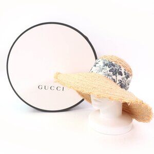 AUTHENTIC NEW Gucci straw luxury hat 👒 MSRP $1240